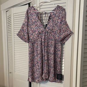 Lulu's Pink Floral Blouse